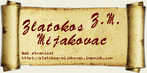 Zlatokos Mijakovac vizit kartica